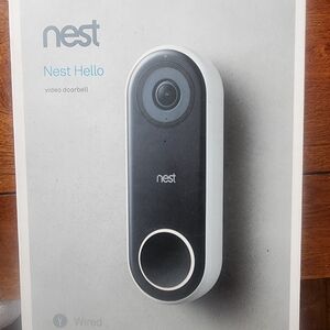 Google Nest Hello Video Doorbell - Black and White